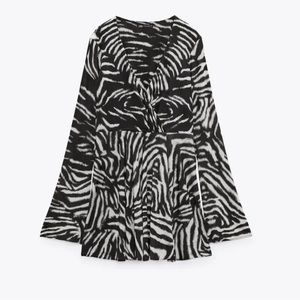 Zara zebra printed dress